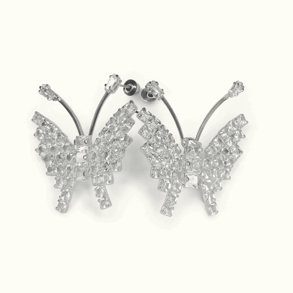 Butterfly Dreams Zircon Earring - Image 2