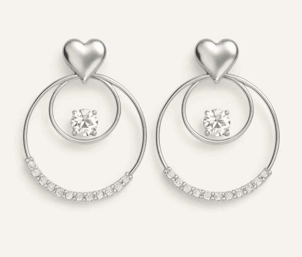 Heartbud zircon Earring - Image 2