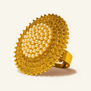 Royal Bloom Pearl Statement Ring